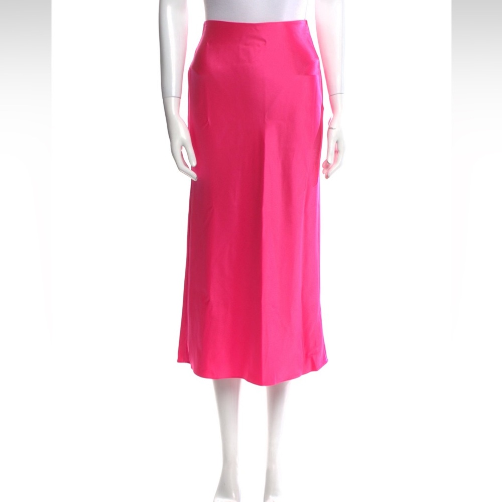 Alice + Olivia Pink Neon Midi Skirt